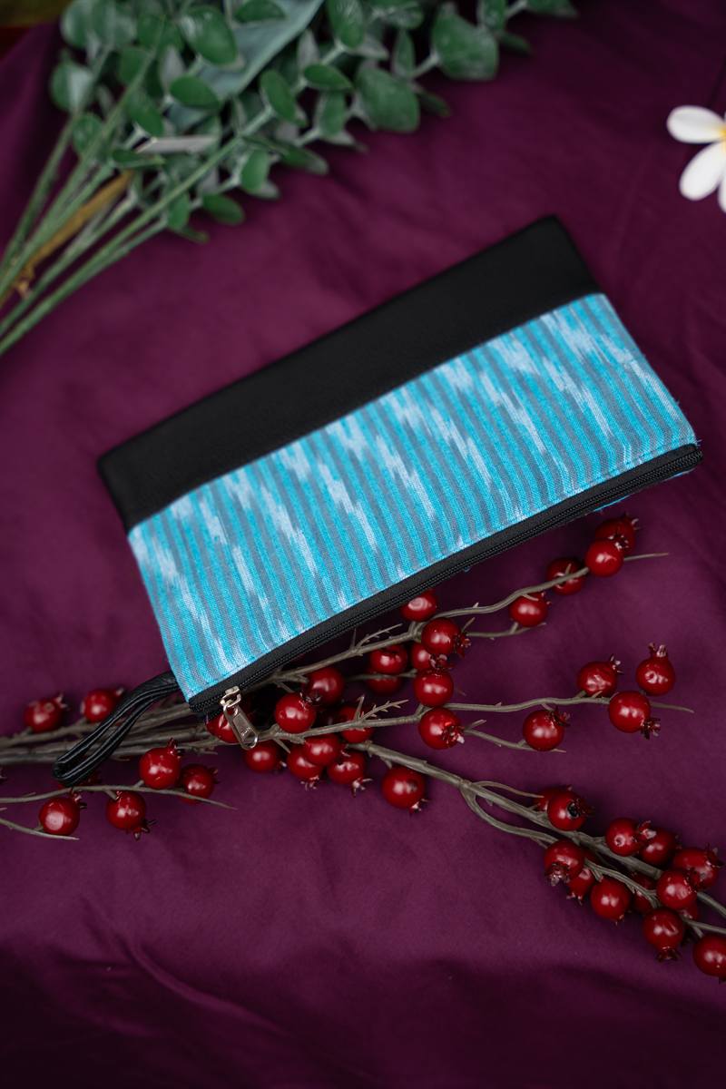 Sky Ikat Clutch