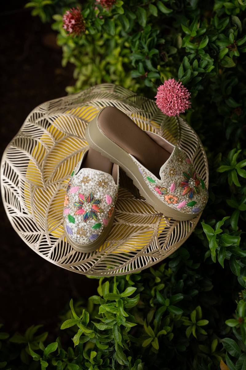Ivory Garden Wedges