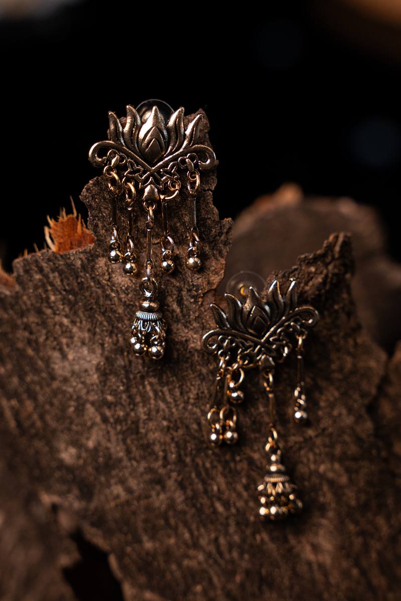 Temple Jhumka Earrings