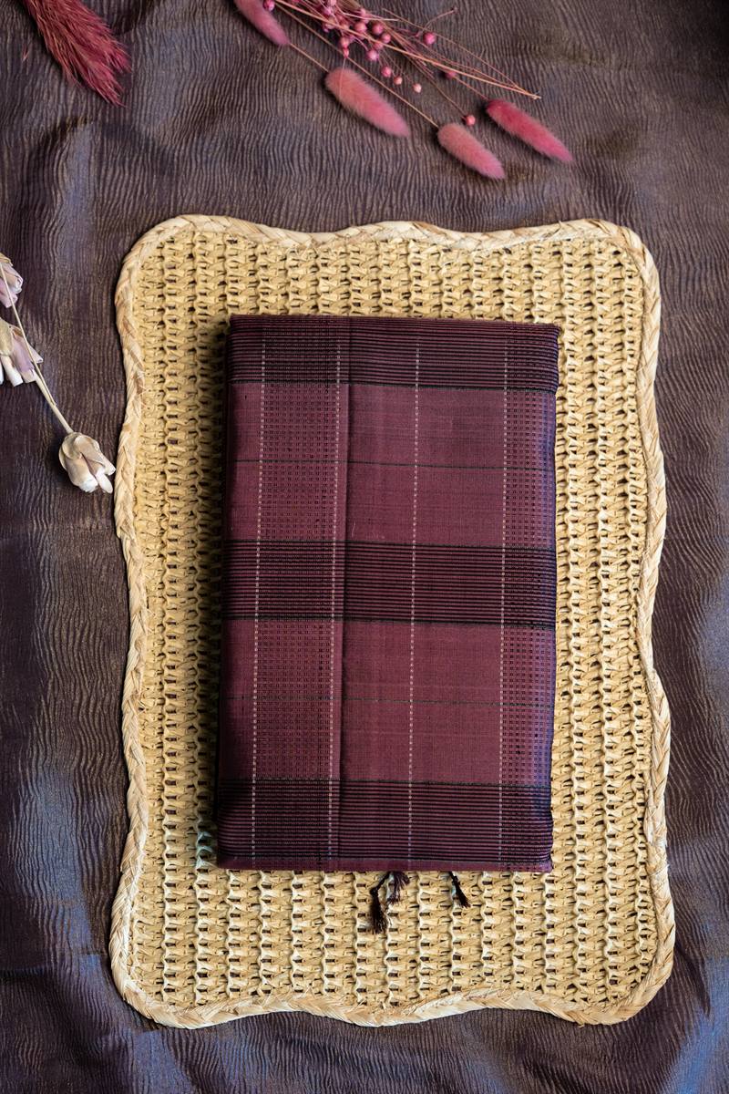 Maroon Mauve Check