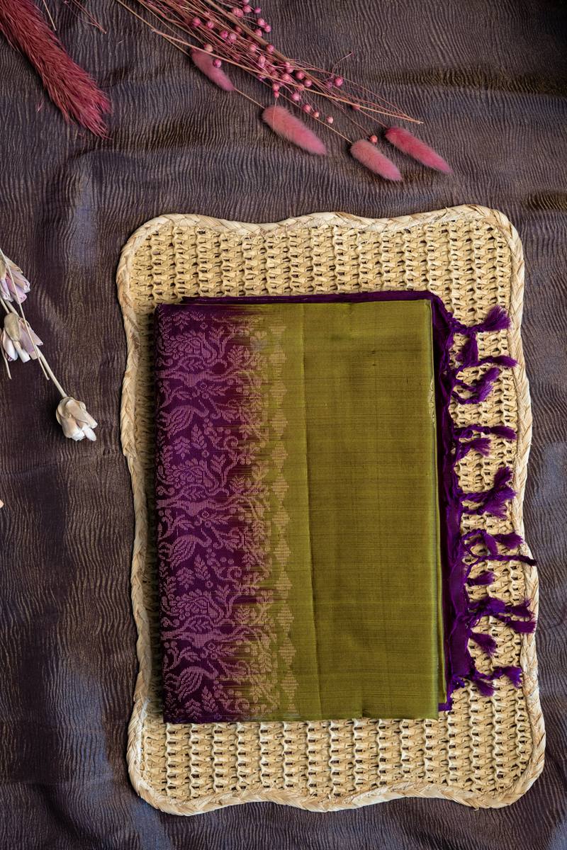 Olive Purple Tassel