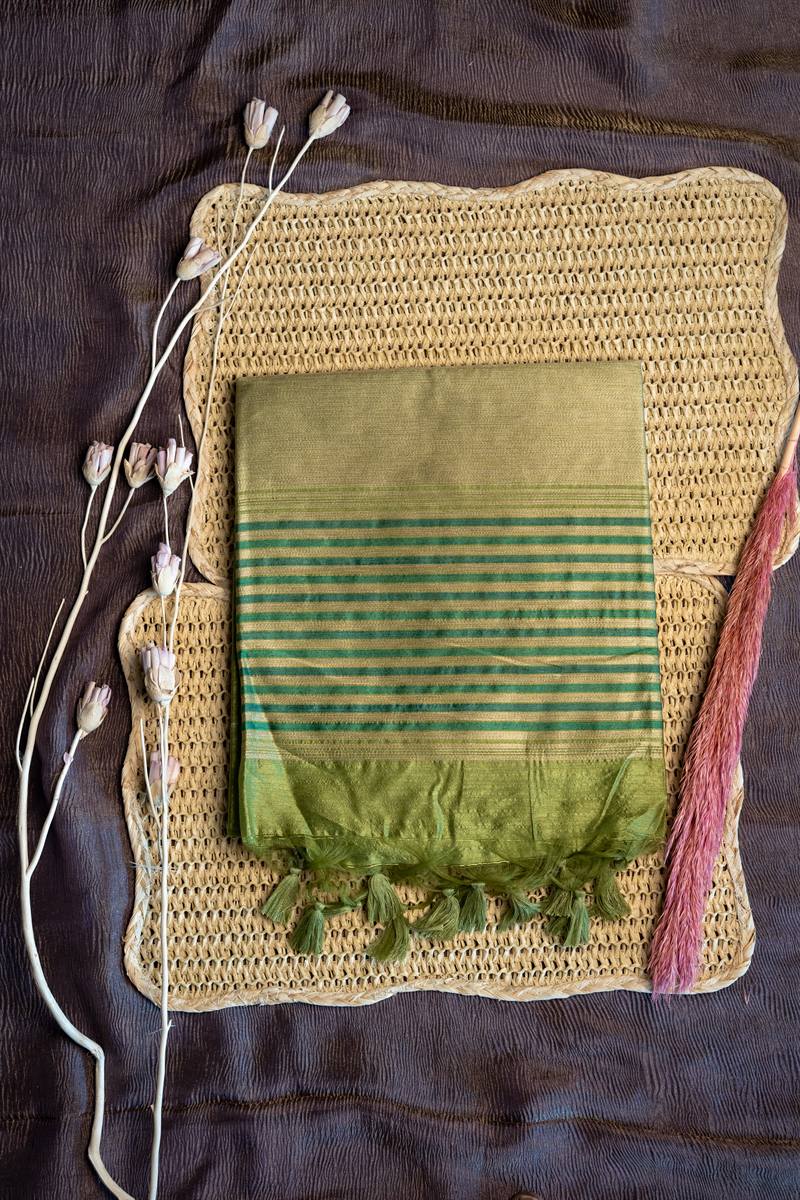 Mint Stripe Tassel