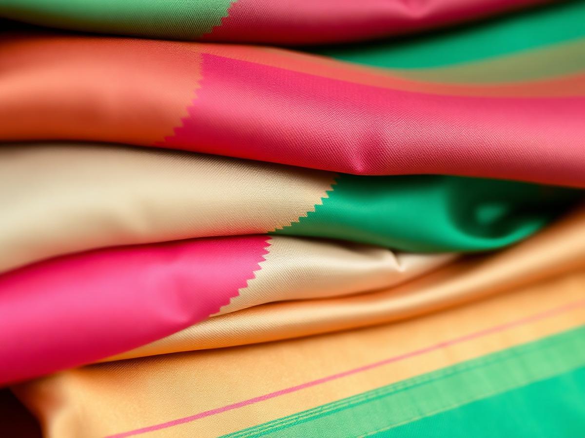 luxury brocade and raw silk fabrics