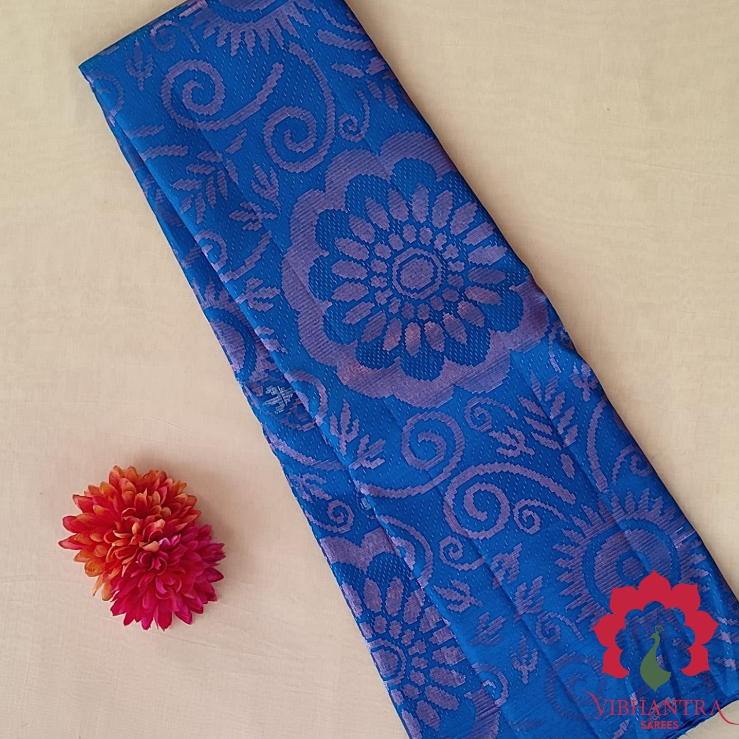 Lavender Shimmer Tissue Saree