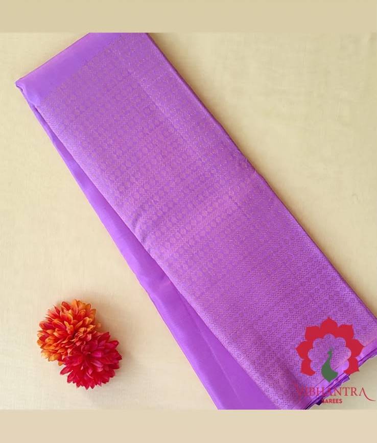 Sunset Orange Handloom Saree