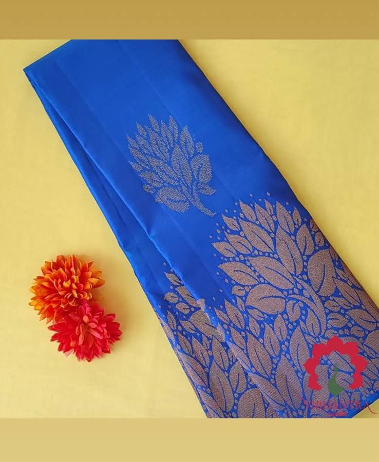 Maroon Velvet Border Saree